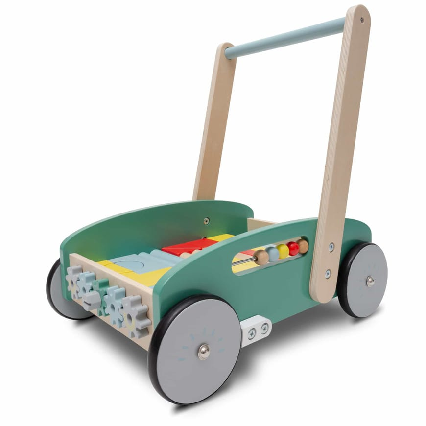 B-Ware Little One Lauflernwagen Bricks Baby Lauflernhilfe Gehhilfe Holzspielzeug - 4255627502079