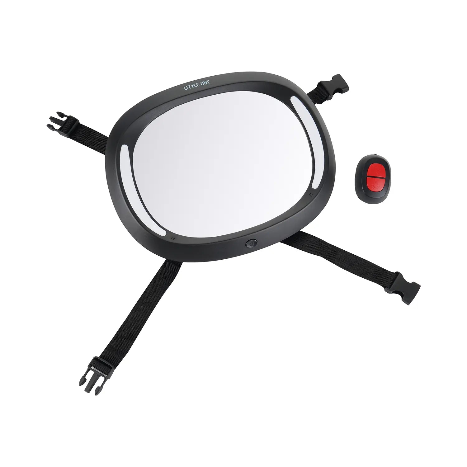 B-Ware Little One Rückspiegel Autospiegel Led Spiegel Kinderspiegel Schwarz Flexibel