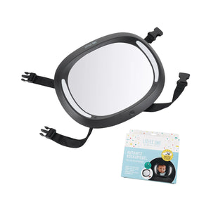 B-Ware Little One Rückspiegel Autospiegel Led Spiegel Kinderspiegel Schwarz Flexibel