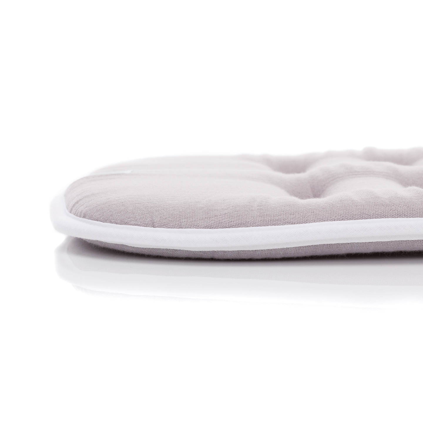 B-Ware Little One Wendeauflage Sitzauflage Musselin Stone Grey Baumwolle Kinderwagen - 9120129915052