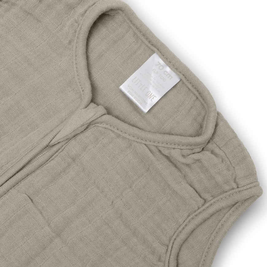 Little One Mull Schlafsack Schlafbeutel Baby Taupe Gr 110 Baumwolle Sommer B-Ware - 4054703943139