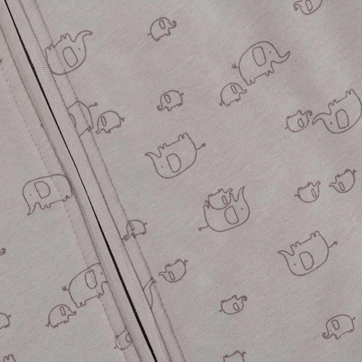LITTLE ONE Schlafsack Strampelsack Elephant Grey Bio Baumwolle ärmellos 80 cm - 4048649314856