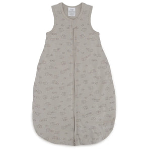 B-Ware Little One Schlafsack Strampelsack Elephant Grey Bio Baumwolle ärmellos 80 Cm