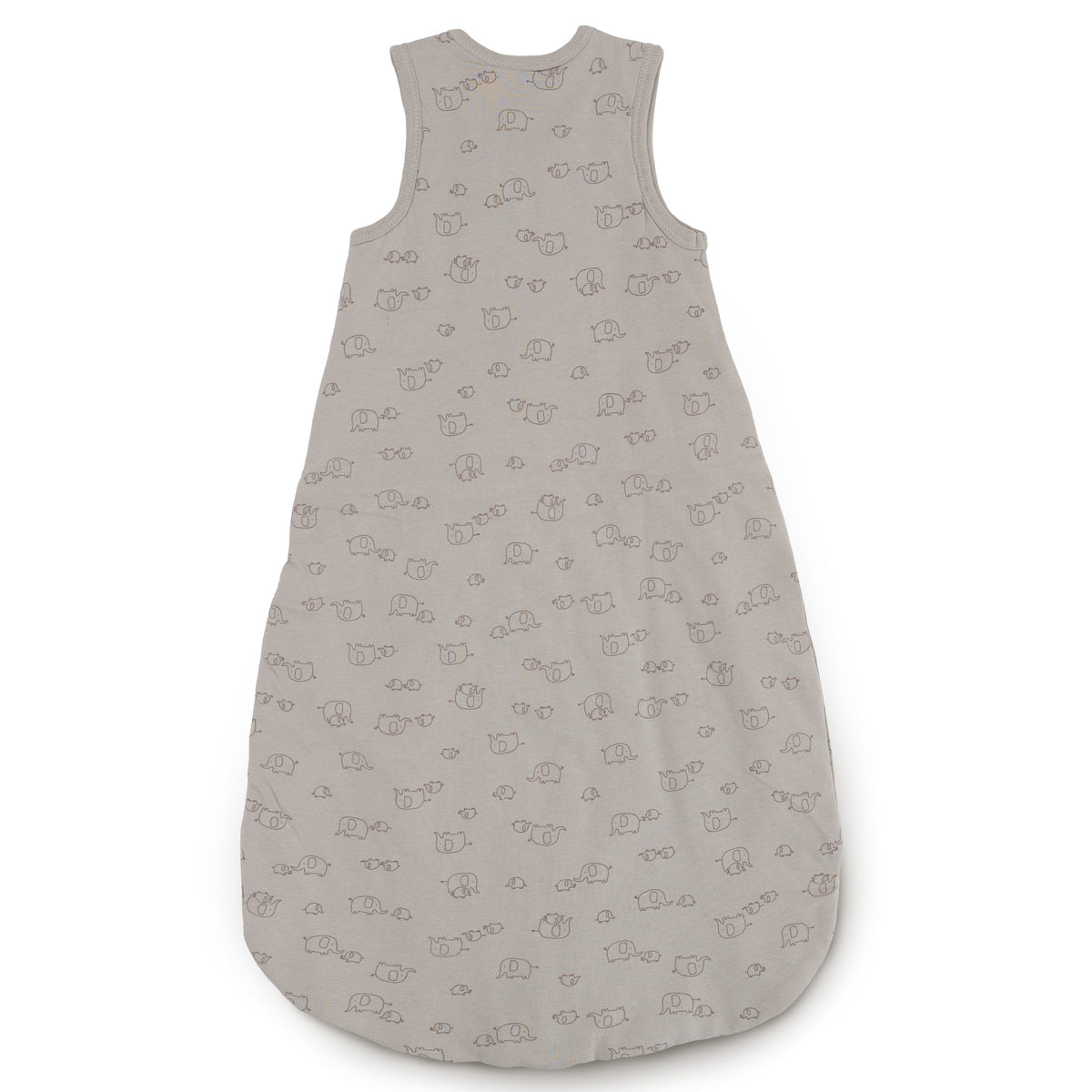 LITTLE ONE Schlafsack Strampelsack Elephant Grey Bio Baumwolle ärmellos 80 cm - 4048649314856