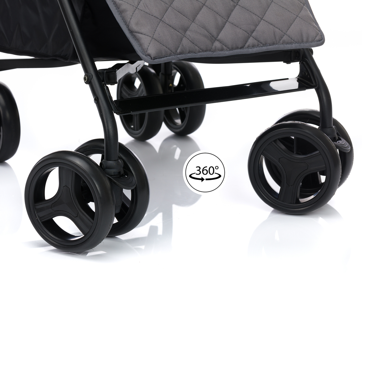 LITTLE ONE Buggy Kinderwagen Sportwagen Tommi Grau Liegefunktion Stauraum Gurt - 9120129915137