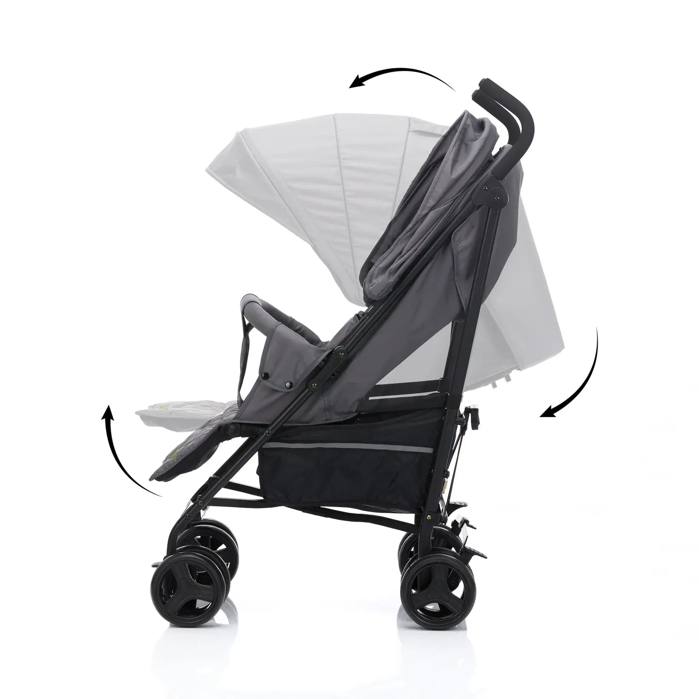 B-Ware Little One Buggy Kinderwagen Sportwagen Tommi Grau Liegefunktion Stauraum Gurt - 9120129915137