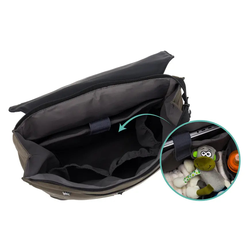 B-Ware Little One Wickelrucksack Rucksack Baby Tasche Windel Organizer Grau - 9120129915212
