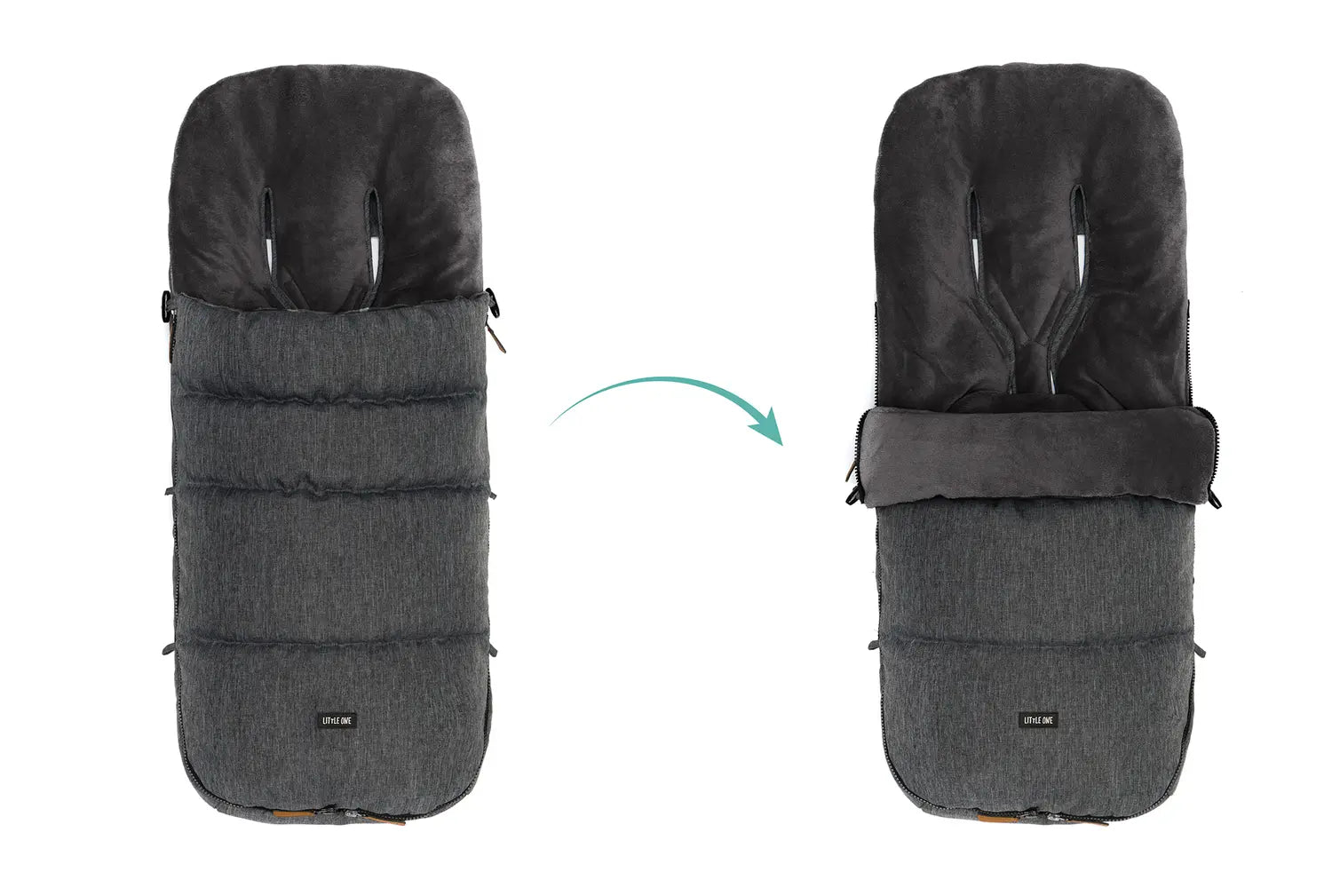 B-Ware Little One Fußsack Kinderwagen Buggy Winterfußsack Styler Coralfleece Komfort - 9120123449034