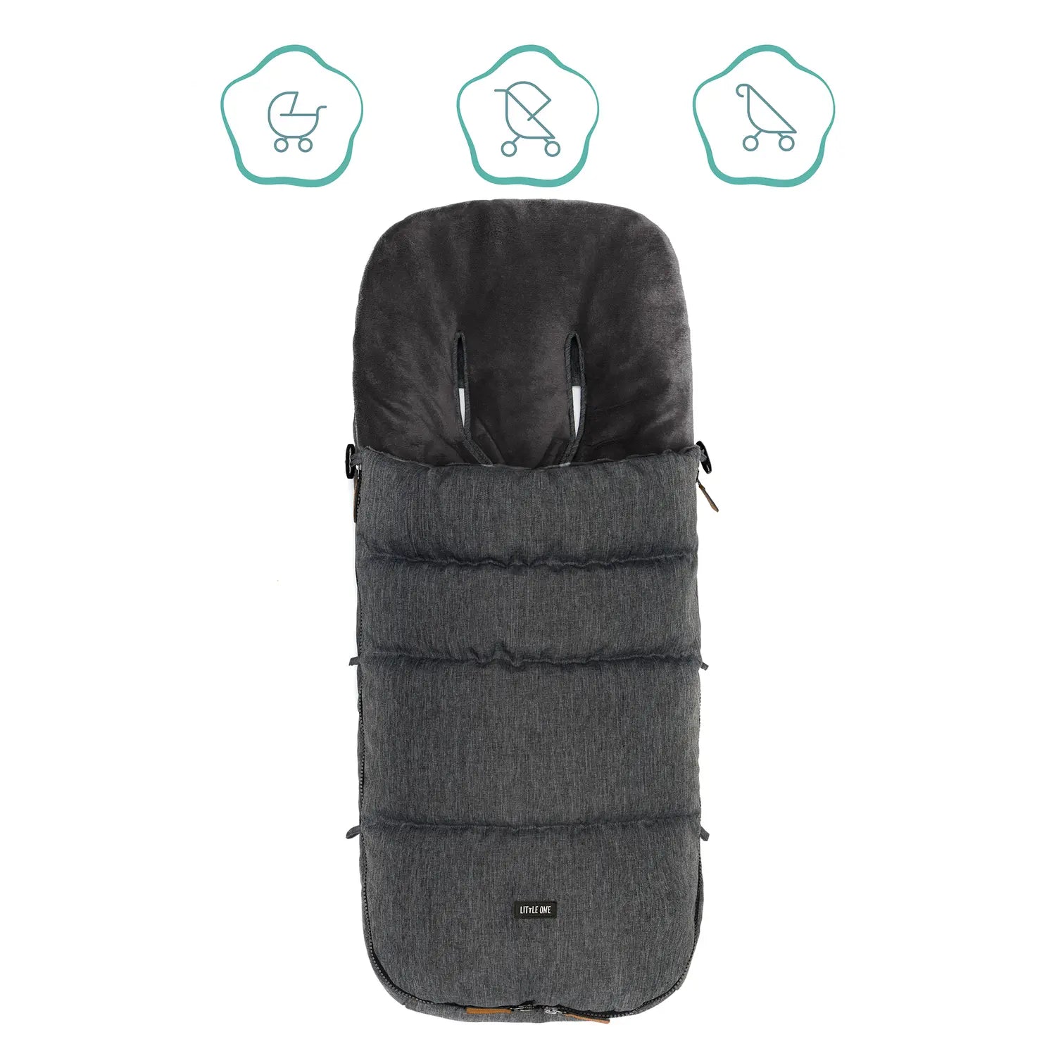 B-Ware Little One Fußsack Kinderwagen Buggy Winterfußsack Styler Coralfleece Komfort - 9120123449034