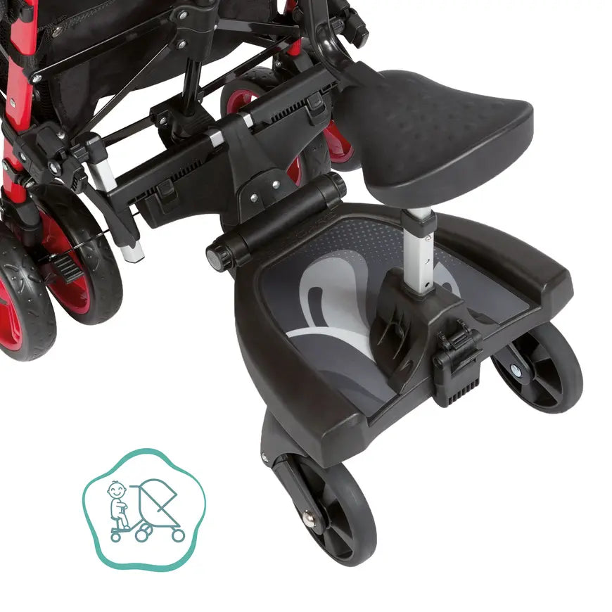 B-Ware Little One Zusatzsitz Aufsatz Buggy Board Kinder Sitz Schwarz - 9120129910125