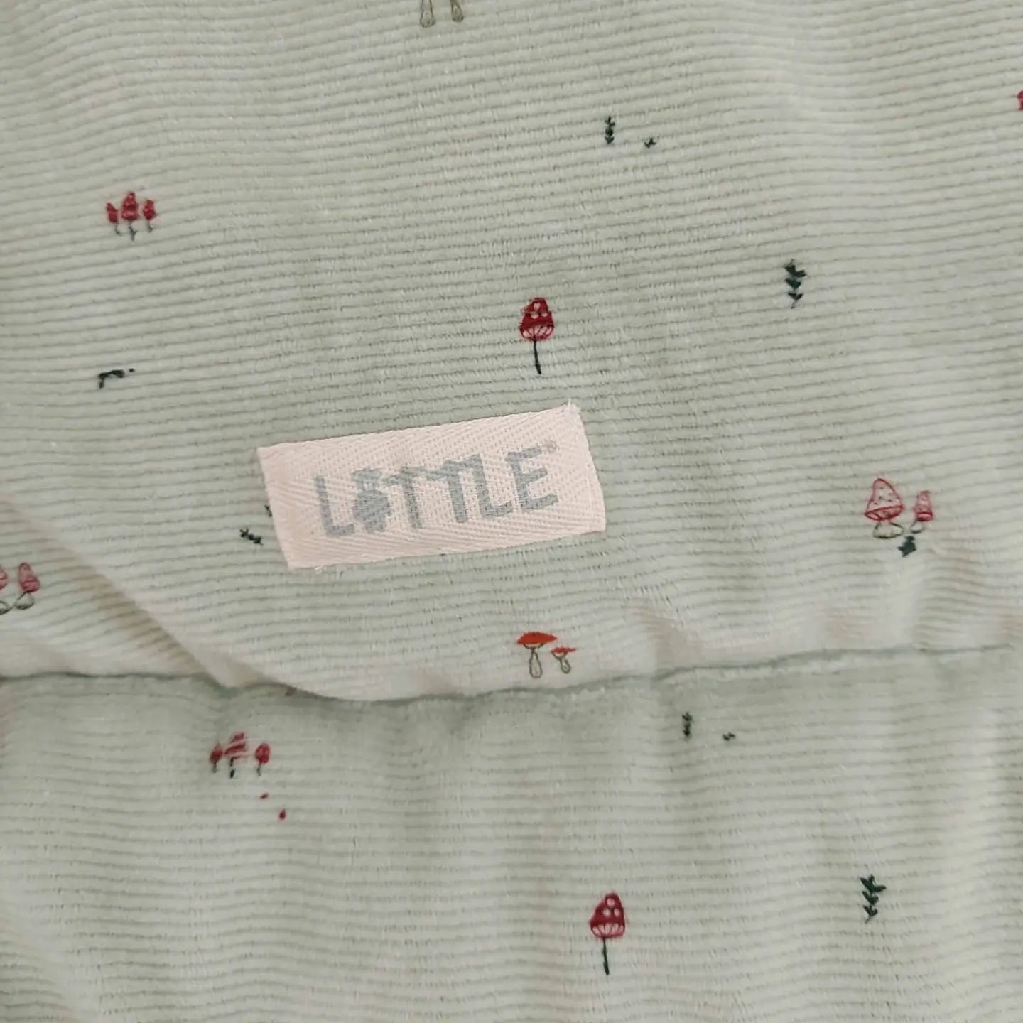 B-Ware Little Krabbeldecke Spieldecke Babydecke Softcord Decke Grün Sage Green - 4255575435962