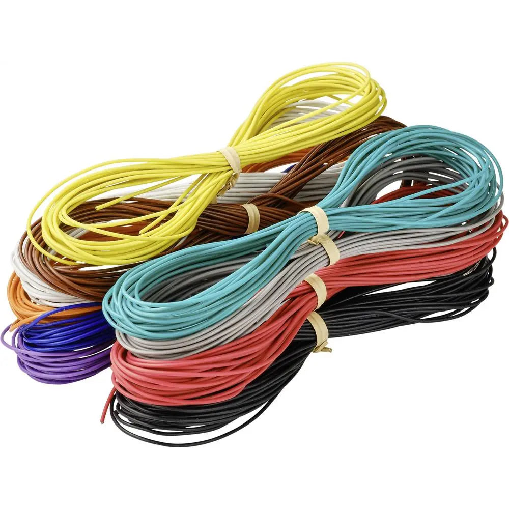 B-Ware Tru Components Signalleitung Litze 0.2mm² Vollkern Pvc Bunt 10er Pack 6 Sets - 4064161177120