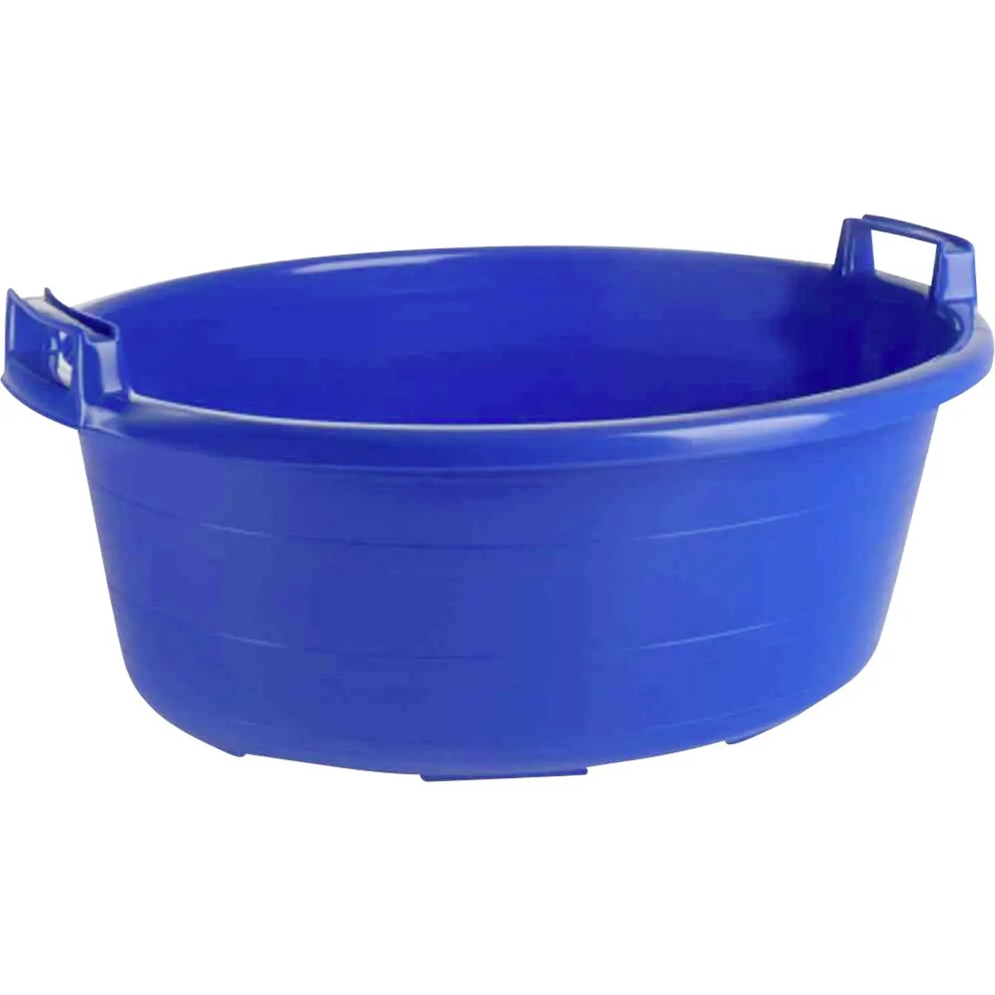 B-Ware Lockweiler Kunststoffwanne Wanne Oval 65 Cm 40 L Blau Hochstehende Griffe - 4009292102023