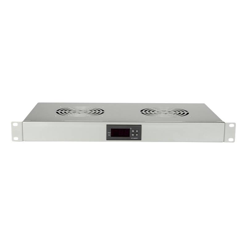 LogiLink FAU02FG 19 Zoll 2 x Netzwerkschrank-Lüfter Grau Netzwerkschrank-Zubehör - 4052792026771