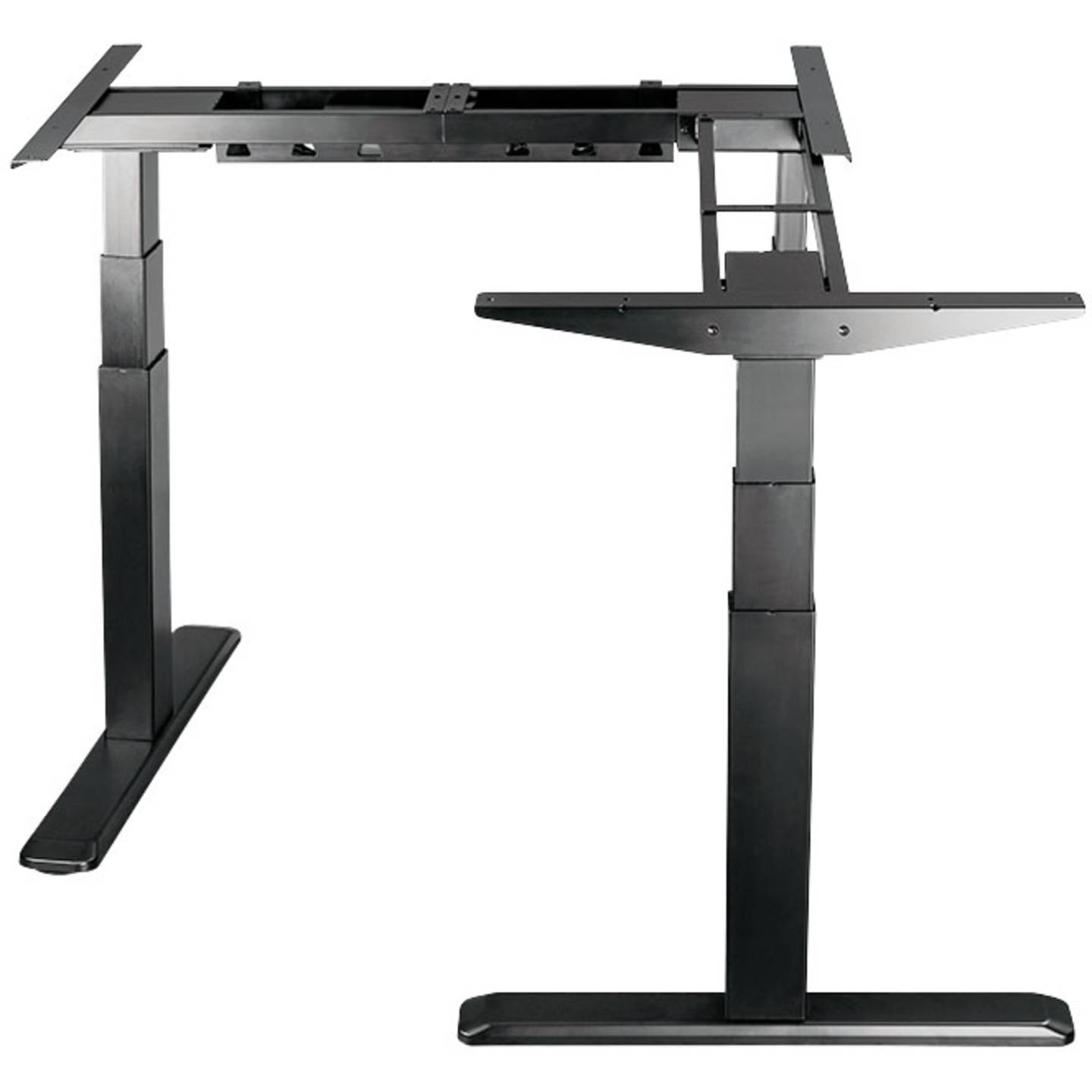 B-Ware Logi Link Sitz Steh Schreibtischgestell Elektrisch Höhenverstellbar 1200x620 Mm - 4052792055405