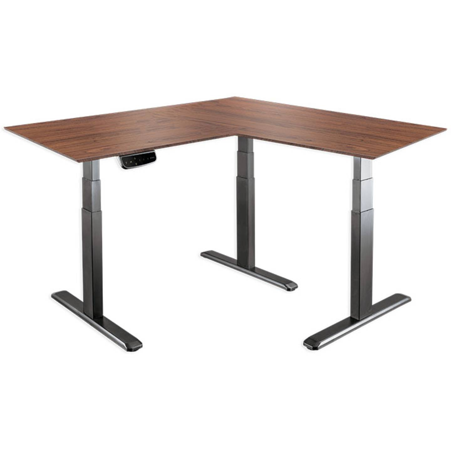 B-Ware Logi Link Sitz Steh Schreibtischgestell Elektrisch Höhenverstellbar 1200x620 Mm - 4052792055405