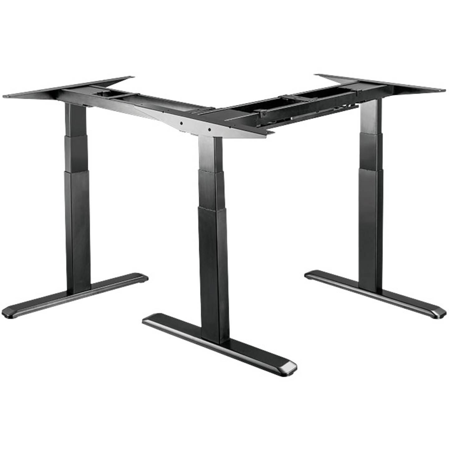 B-Ware Logi Link Sitz Steh Schreibtischgestell Elektrisch Höhenverstellbar 1200x620 Mm - 4052792055405