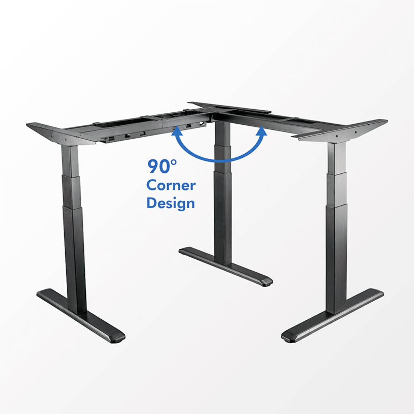 B-Ware Logi Link Sitz Steh Schreibtischgestell Elektrisch Höhenverstellbar 1200x620 Mm - 4052792055405