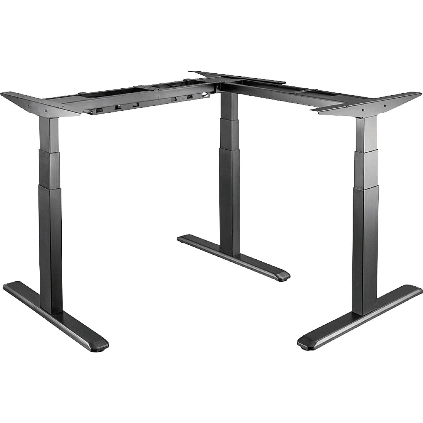 B-Ware Logi Link Sitz Steh Schreibtischgestell Elektrisch Höhenverstellbar 1200x620 Mm - 4052792055405