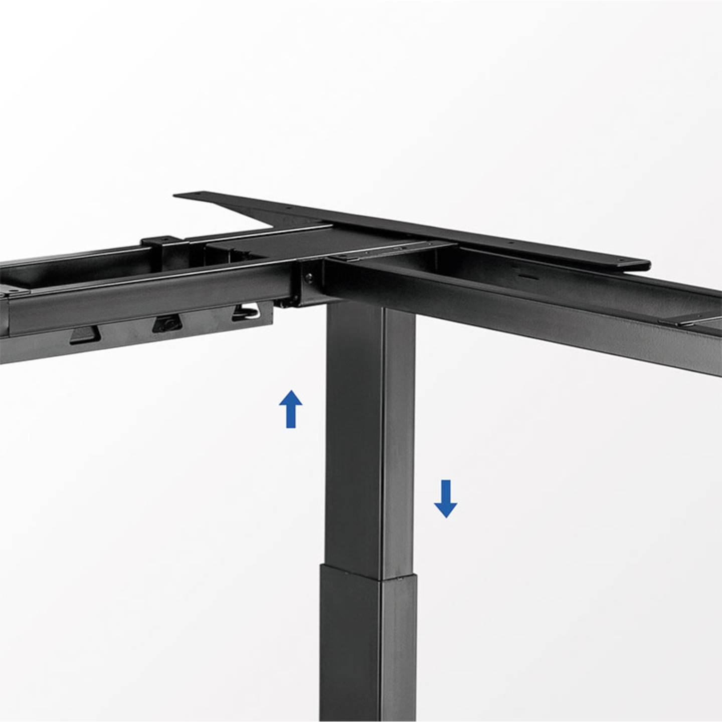 B-Ware Logi Link Sitz Steh Schreibtischgestell Elektrisch Höhenverstellbar 1200x620 Mm - 4052792055405