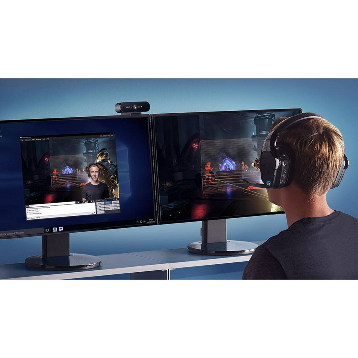 LOGITECH 4K Webcam Kamera BRIO Stream Edition Schwarz Windows Hello Streaming - 5099206075078