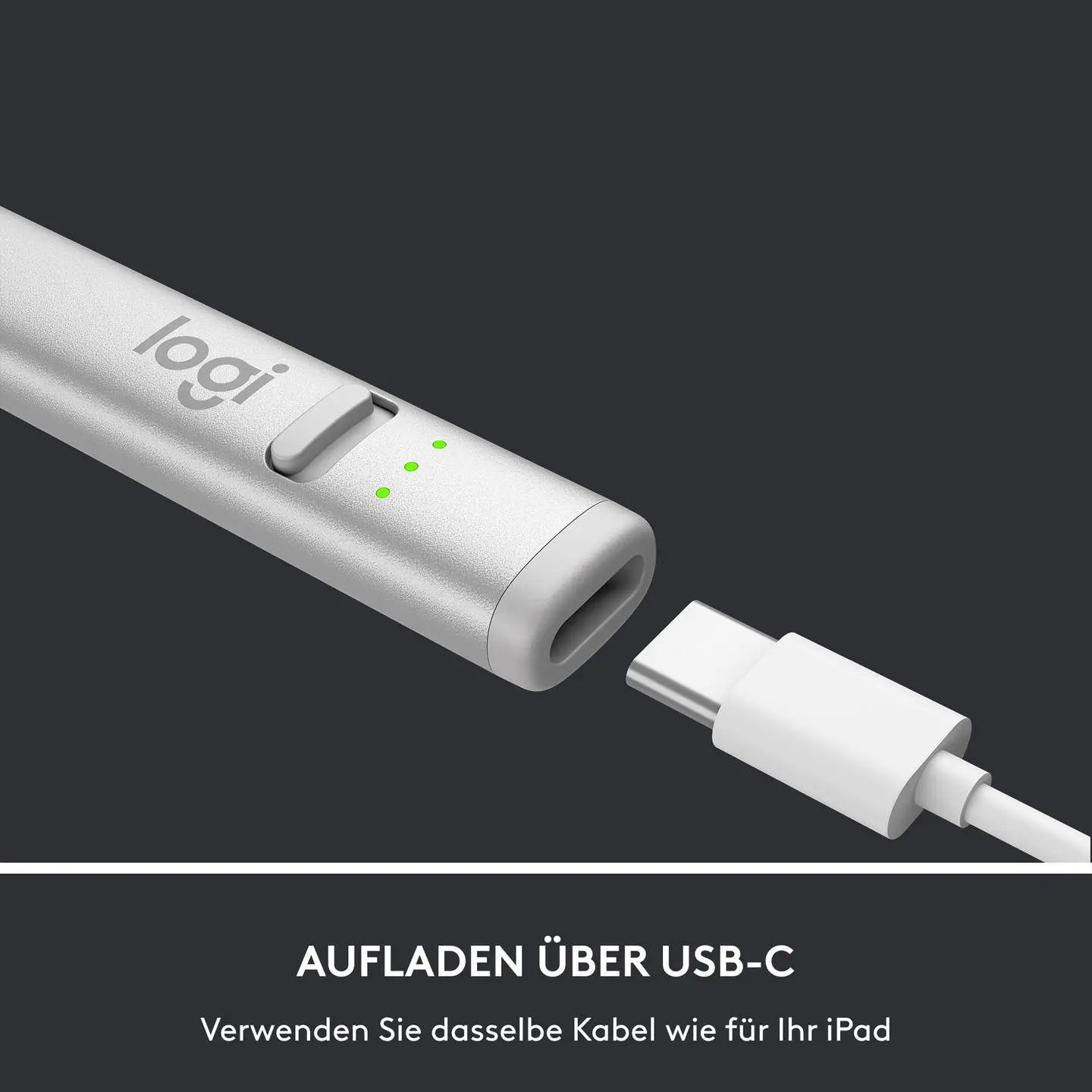 B-Ware Logitech Digitaler Stift Eingabestift Crayon Silber Wiederaufladbar - 5099206106192