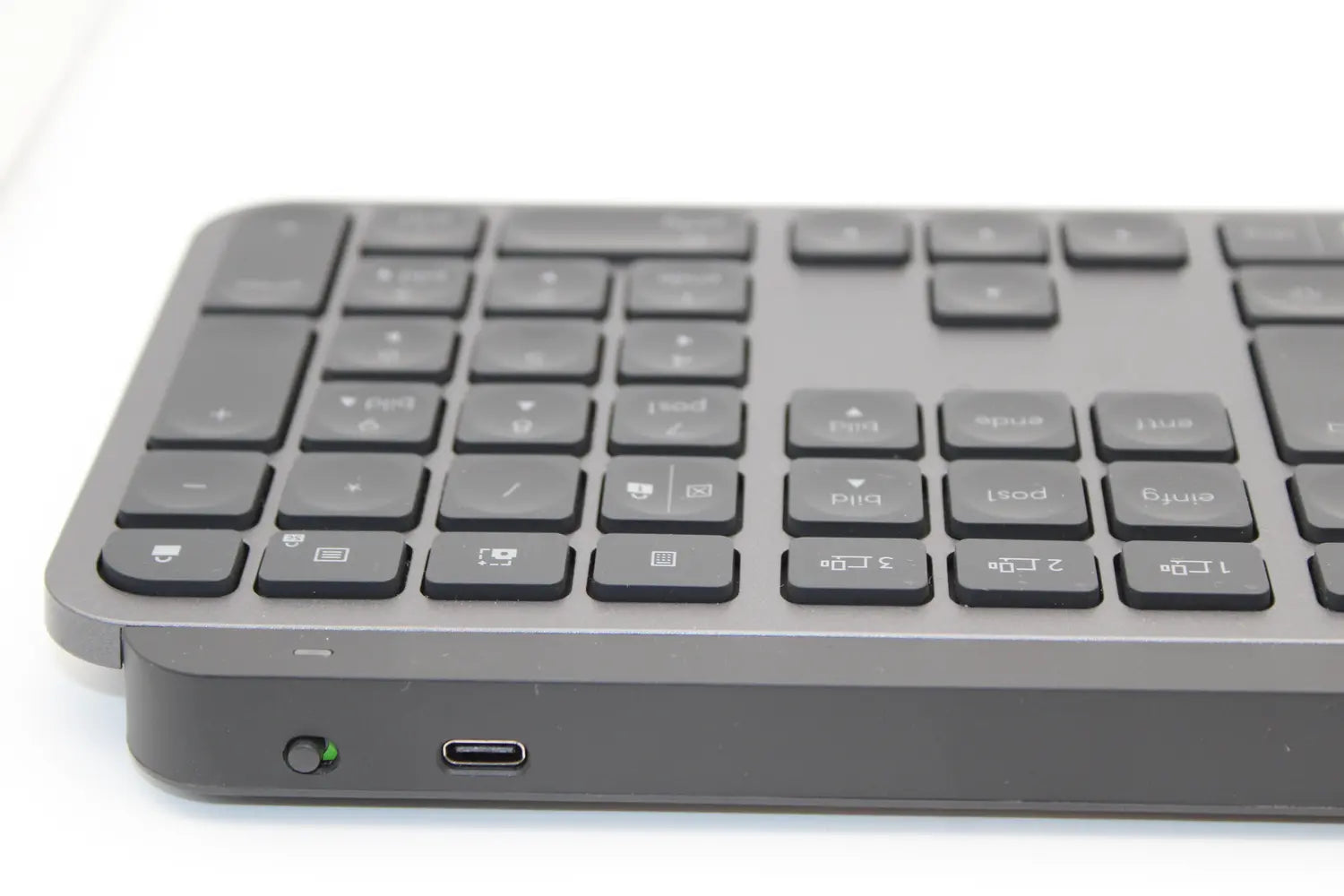 C-Ware Logitech Mx Keys S Tastatur Rf Wireless + Bluetooth De Layout Aluminium Grau