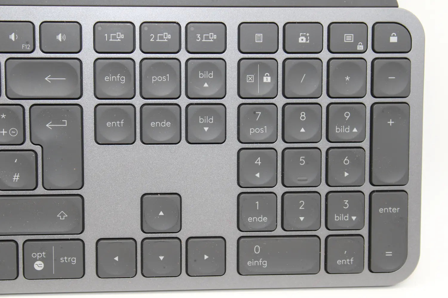 C-Ware Logitech Mx Keys S Tastatur Rf Wireless + Bluetooth De Layout Aluminium Grau
