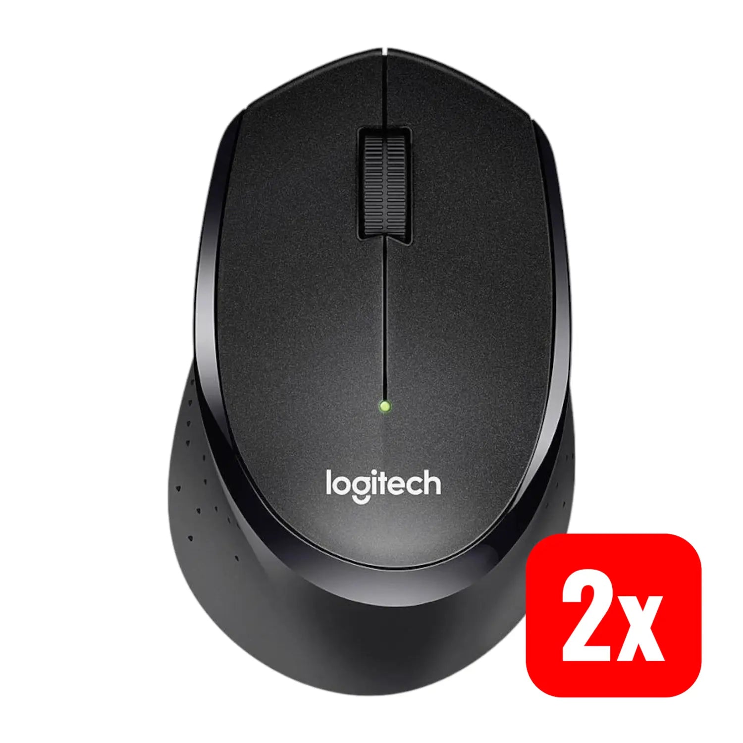 B-Ware Logitech Silent Plus Funkmaus Computermaus Optisch Schwarz 3 Tasten Maus 2 Stück - 5099206066670