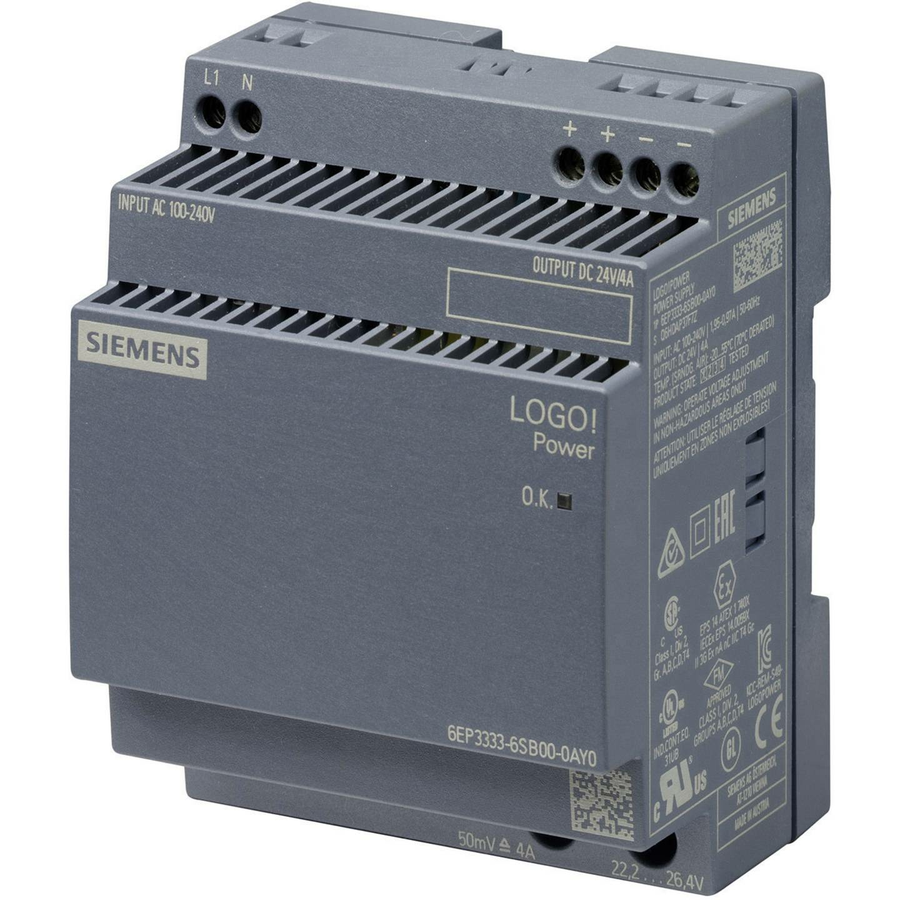Siemens 6 Ep3333 6 Sb00 0 Ay0 Sps Powermodul Logo!Power 1 Phasig Dc 24 V/4 A B-Ware - 4025515154860