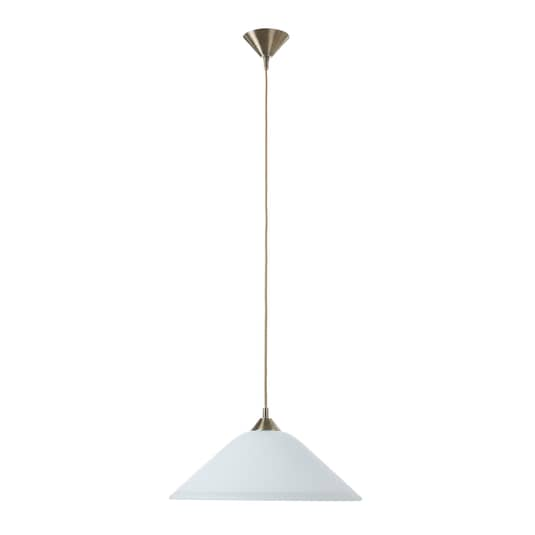 Orion Loisa Opalglas Hängeleuchte Deckenlampe Deko Pendelleuchte E27 Altmessing B-Ware - 9003090219544