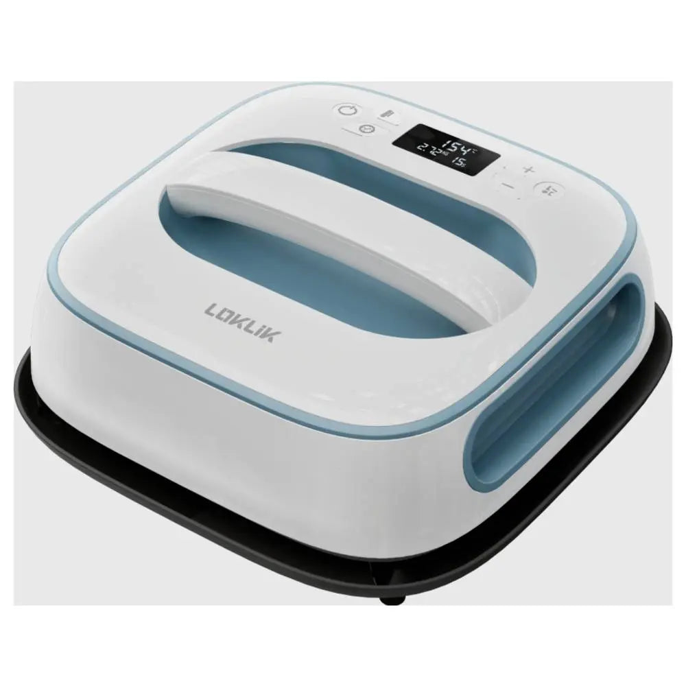 B-Ware Loklik Heizpresse Transferpresse Easy Heat Press Demin Blau Folienpresse 1200 W - 6976230000292