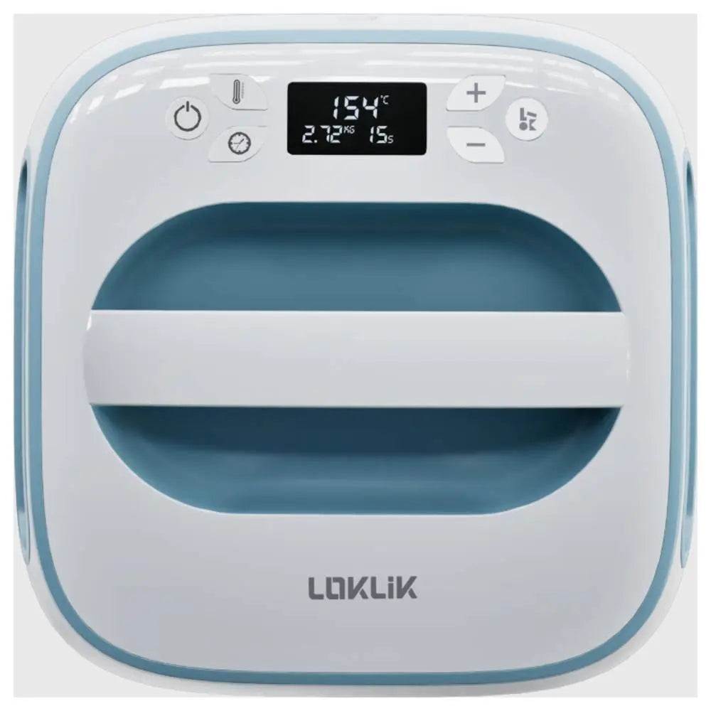 B-Ware Loklik Heizpresse Transferpresse Easy Heat Press Demin Blau Folienpresse 1200 W - 6976230000292