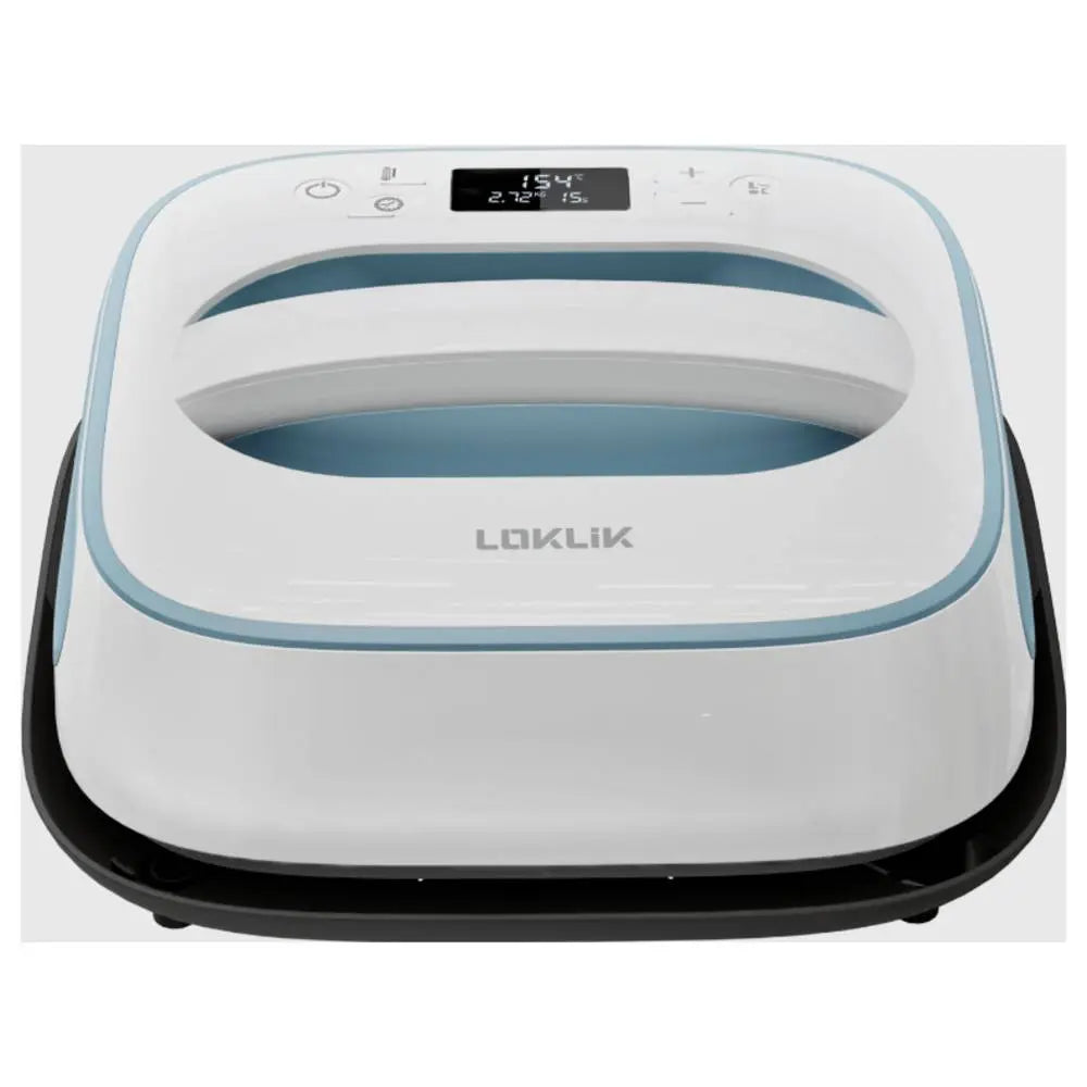 B-Ware Loklik Heizpresse Transferpresse Easy Heat Press Demin Blau Folienpresse 1200 W - 6976230000292