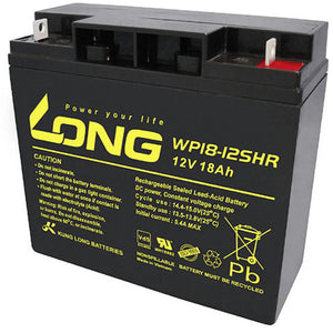 B-Ware Long Vd S Bleiakku Batterie Standby Akku Usv Notbeleuchtung Wp18 12 Shr 12 V 18 Ah