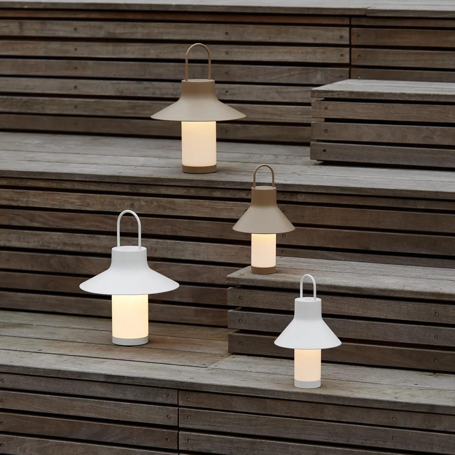 B-Ware Loom Design Tischleuchte Akku Lampe Led Leuchte Weiß Shadow Small Ip65 - 5712802225196