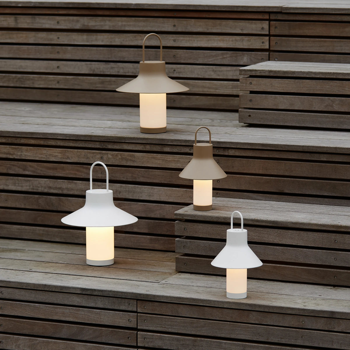 LOOM DESIGN Tischleuchte Akku Lampe LED Leuchte Weiß Shadow Small IP65 - 5712802225196