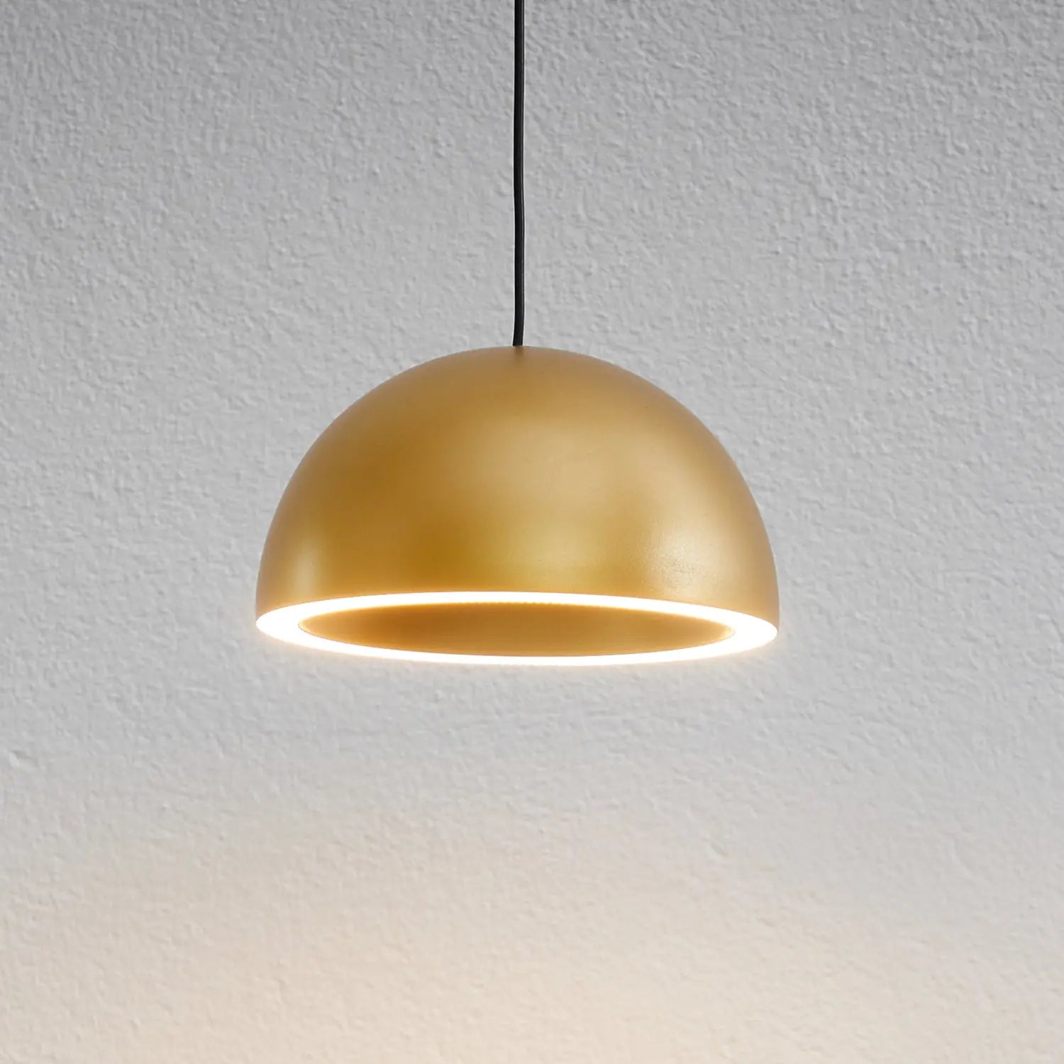 B-Ware Loom Design Hängelampe Pendelleuchte Curve Led Gold Aluminium Lampe ø 14 Cm - 5712802226360