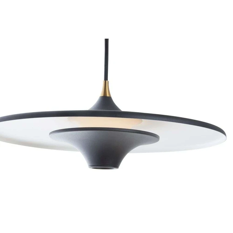 Moja Loom Design Pendelleuchte Leuchte Lampe ø35 Cm Schwarz Aluminium B-Ware - 5712802225141