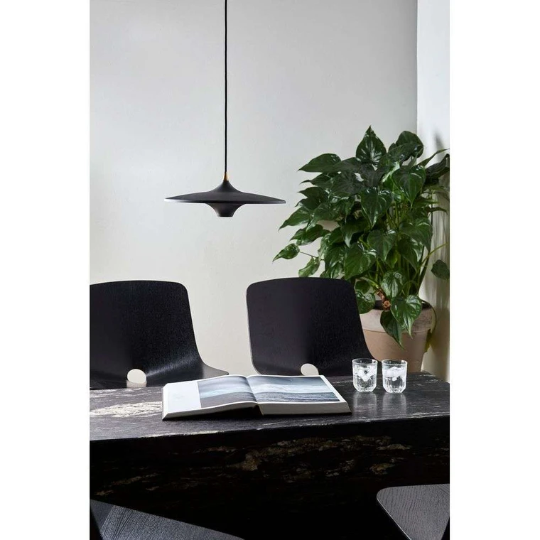 Moja Loom Design Pendelleuchte Leuchte Lampe ø35 Cm Schwarz Aluminium B-Ware - 5712802225141