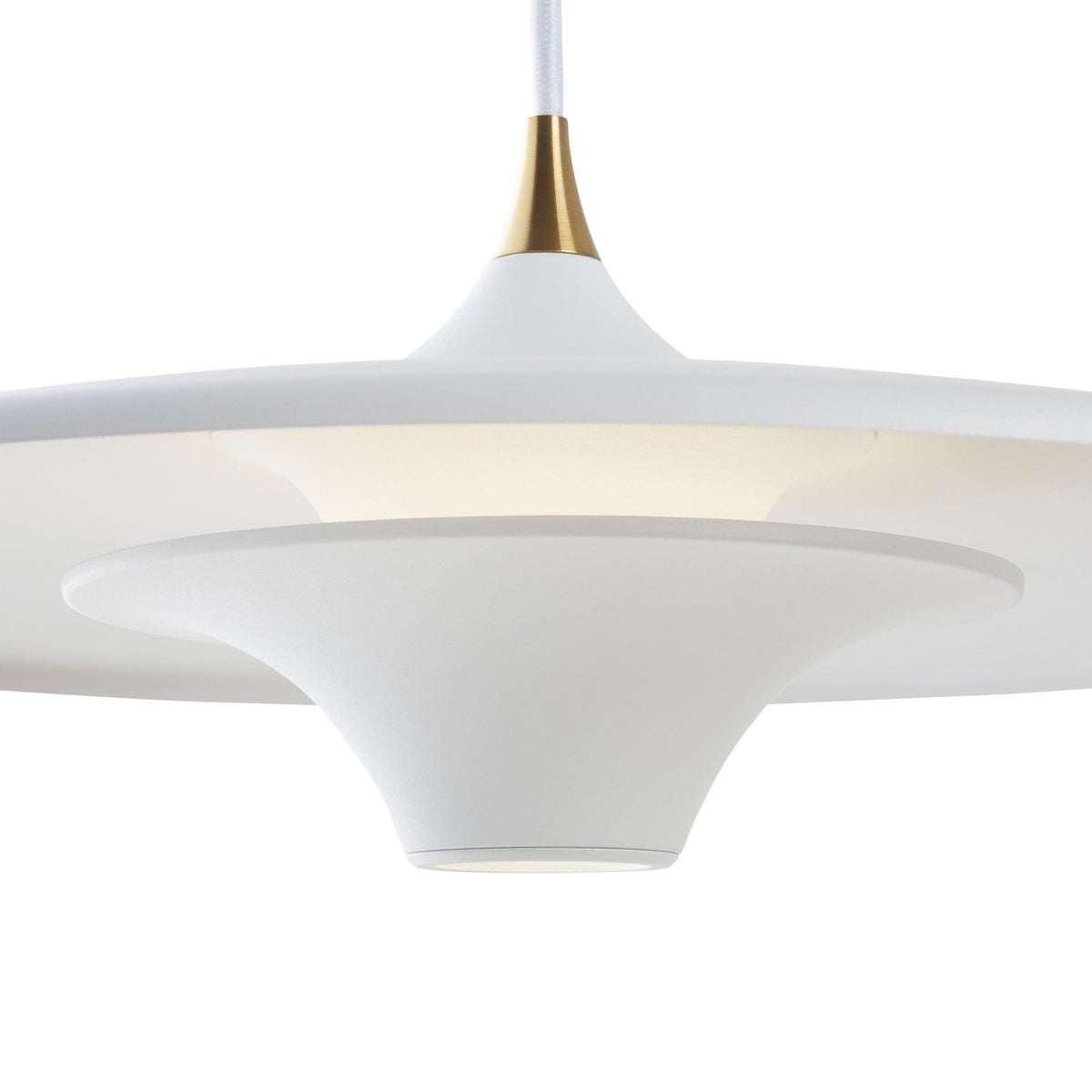 LOOM DESIGN Hängeleuchte Pendelleuchte LED Lampe Moja Aluminium Messing weiß - 5712802225158