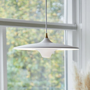 B-Ware Loom Design Hängeleuchte Pendelleuchte Led Lampe Moja Aluminium Messing Weiß