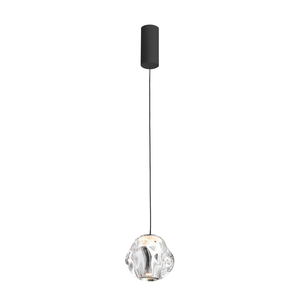 B-Ware Loom Design Led Hängeleuchte Ice Ball Chrom Klar ø 10,5 Cm Deckenlampe Lampe