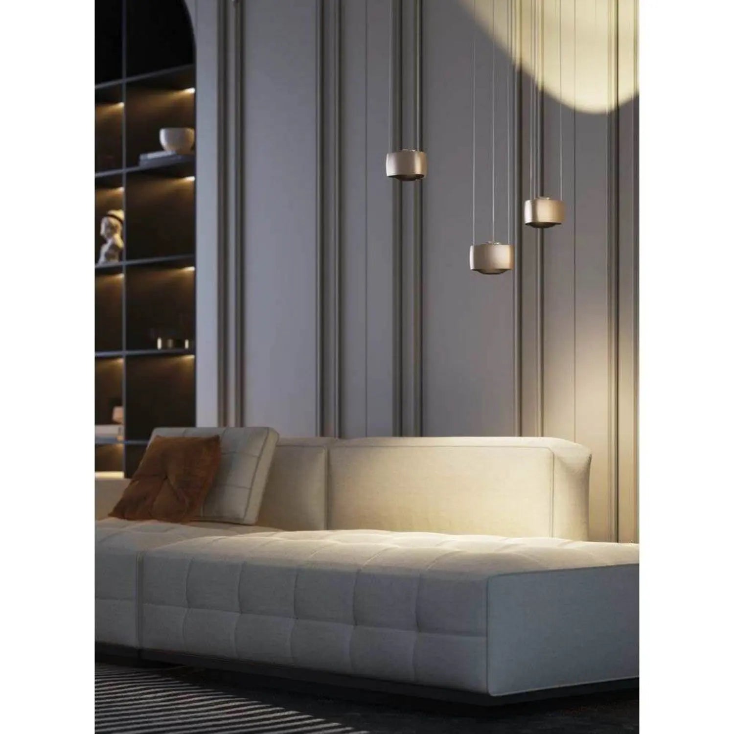 B-Ware Loom Design Pendelleuchte Hängelampe Led Air Elfenbein Aluminium Dimmbar - 5712802226957