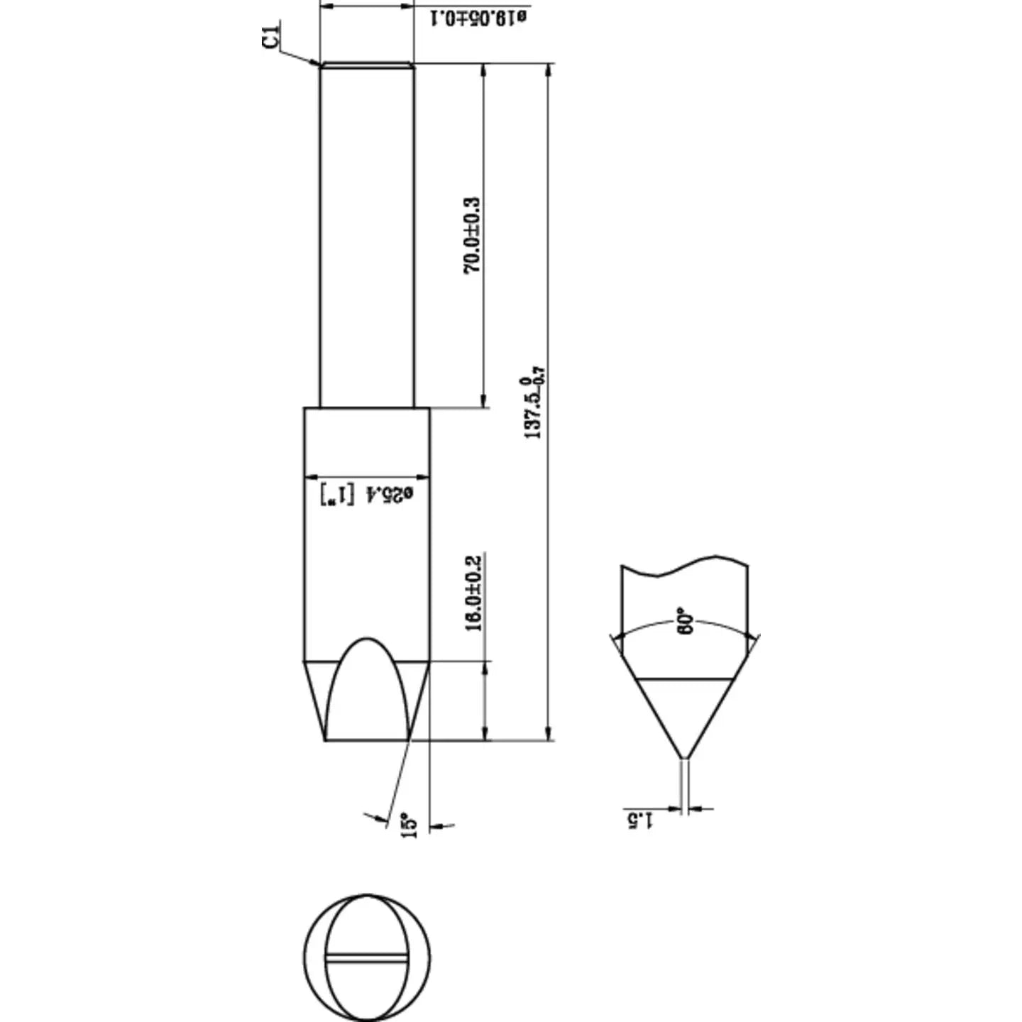B-Ware Toolcraft Lötspitze Meißelform Ersatzspitze Ersatz Spitze Meißel 25,5 Mm 5 Stück - 4064161019130
