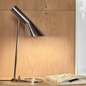 B-Ware Louis Poulsen Aj   Designer Tischlampe, Edelstahl Lampe Leuchte Tischlampe E27