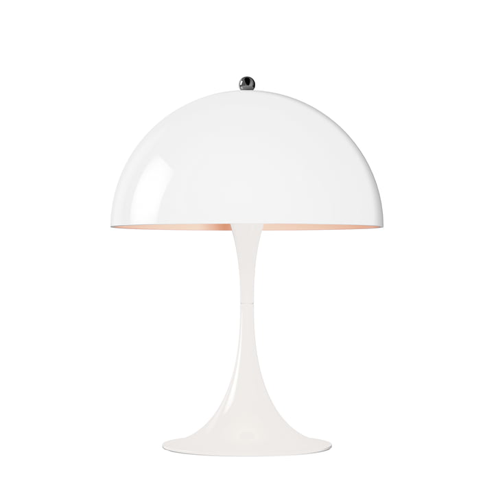 Louis Poulsen Panthella Mini Tischlampe Tischleuchte Lampe Leuchte Ø 25 cm weiß - 5703411750674