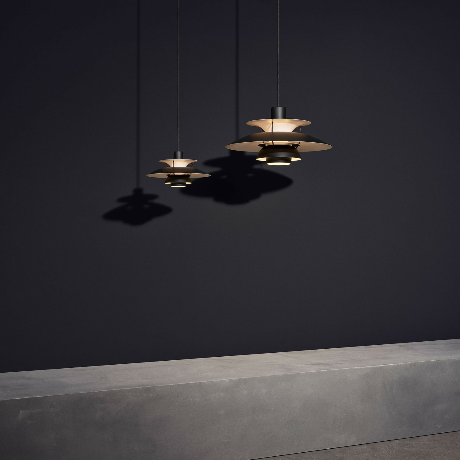 B-Ware Louis Poulsen Ph 5 Monochrome Pendelleuchte Deckenlampe Hängeleuchte Schwarz - 5714693451814