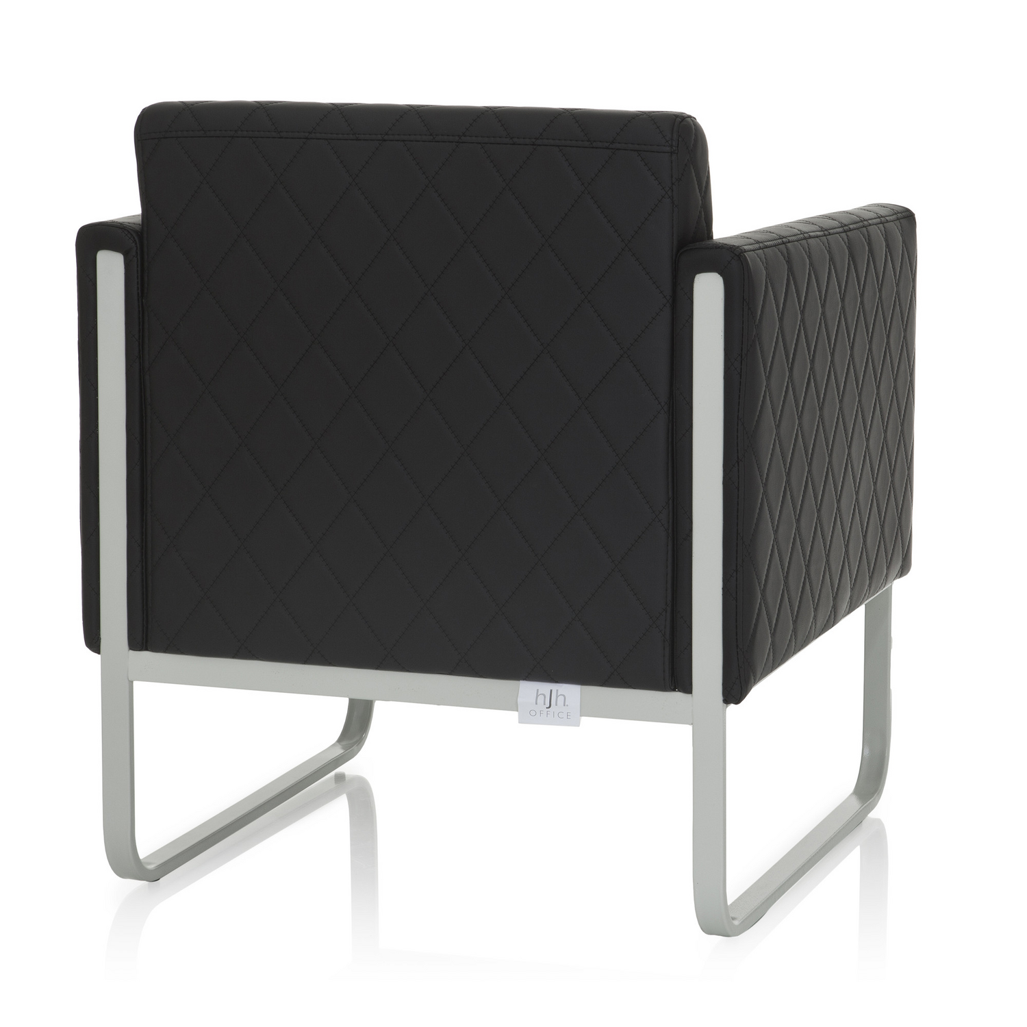B-Ware Loungesessel Sofa Hjh Office Synonym Aruba Step Kunstleder 1 Sitzer Schwarz Grau - 4260284084110
