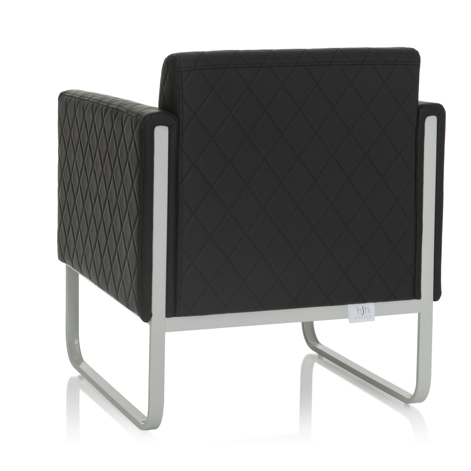 B-Ware Loungesessel Sofa Hjh Office Synonym Aruba Step Kunstleder 1 Sitzer Schwarz Grau - 4260284084110